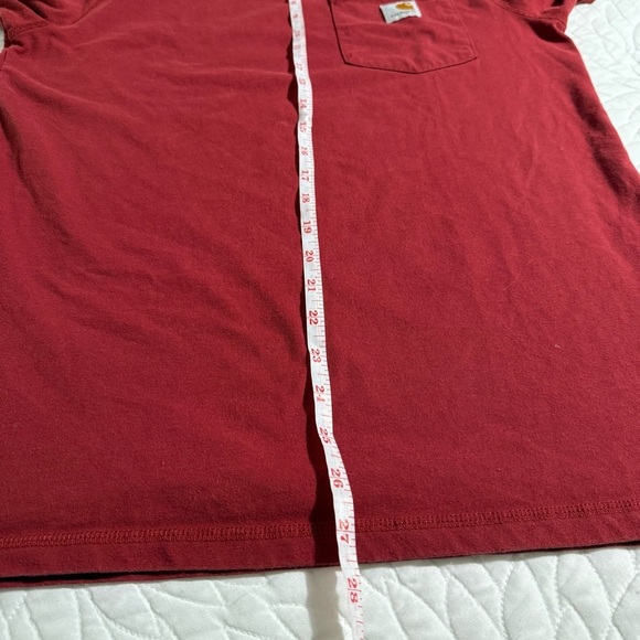 Carhartt Men's Red Short Sleeve Tee small - Picture 5 of 8